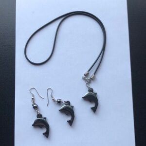 🐬Dolphin Necklace & Earrings